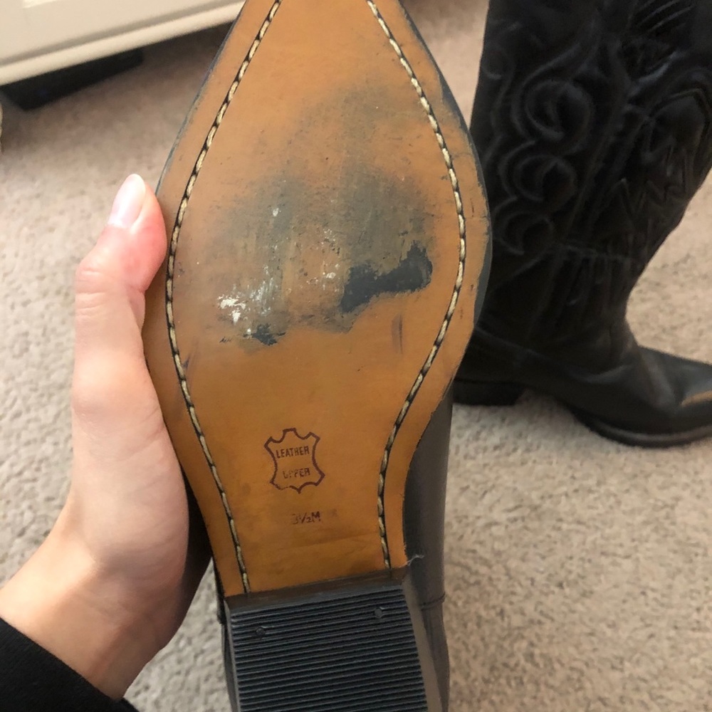 Nine West black cowboy boots